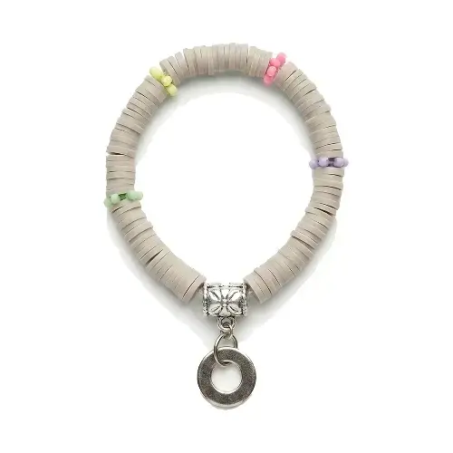 Beige Pastel Charm Bracel...