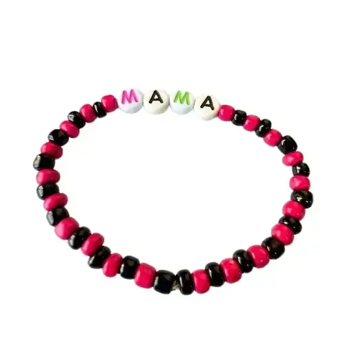 Pink and Black MAMA Lette...